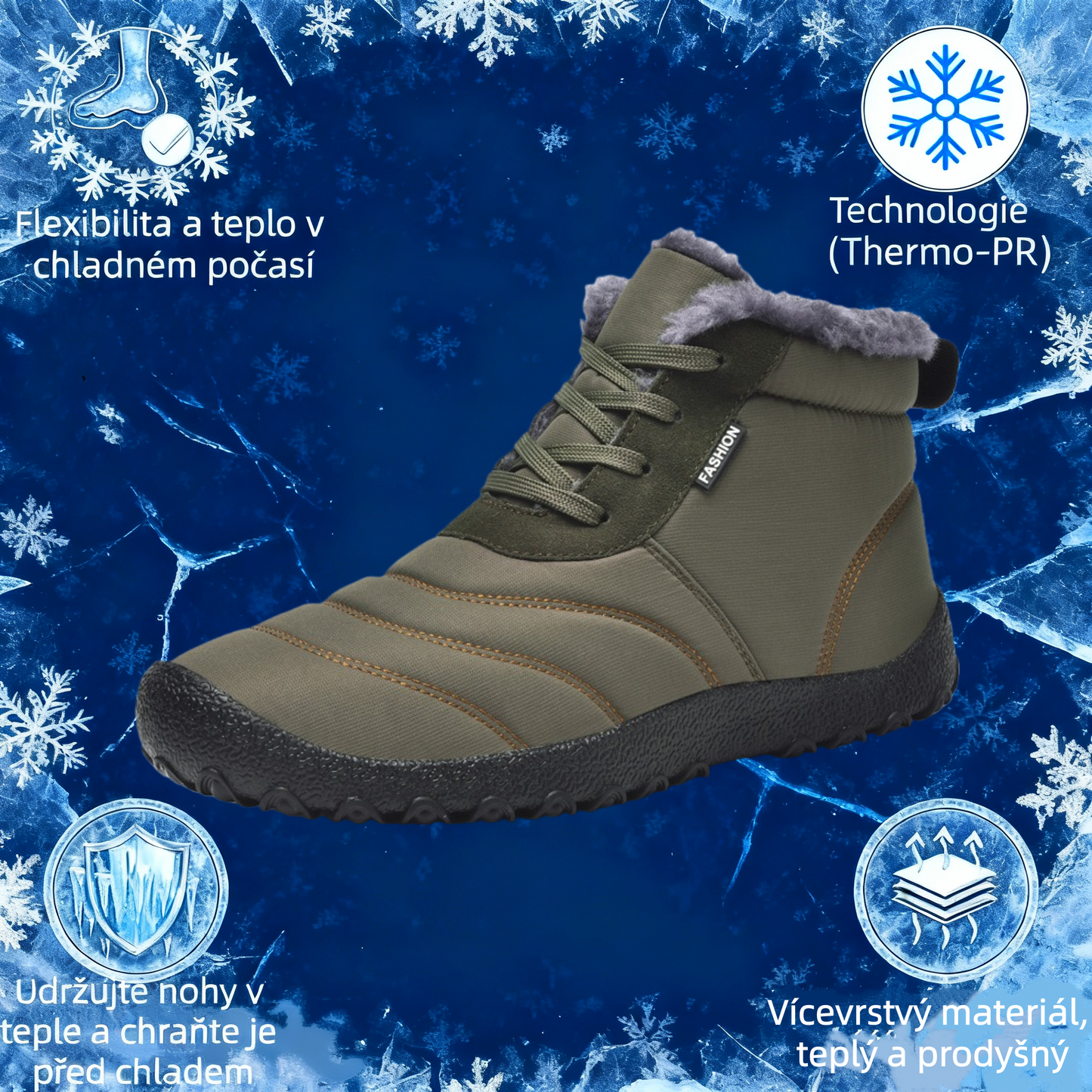 (🔥Dnes sleva 50 % – ⏰Nenechte si to ujít!) – Měkké a pohodlné sněhule deconr® (s oporou klenby – usnadňují chůzi)