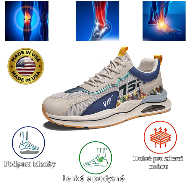 Tenisky chasst® | Široká špička snižuje tlak na chodidlo a poskytuje celodenní pohodlí.