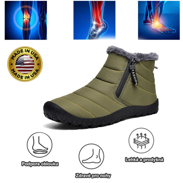 Měkké a pohodlné sněhule deconr® | s oporou klenby – usnadňují chůzi