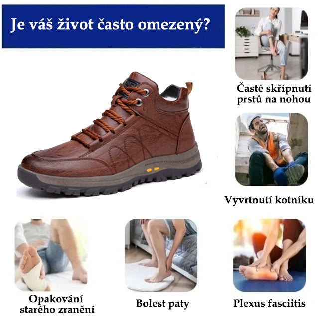 🔥Dnes sleva 50 %, nenechte si to ujít!🐂 Pánská ortopedická obuv je vyrobena z vysoce kvalitní italské hovězí kůže 👞 Ulevuje od bolesti ✅ Pohodlná chůze
