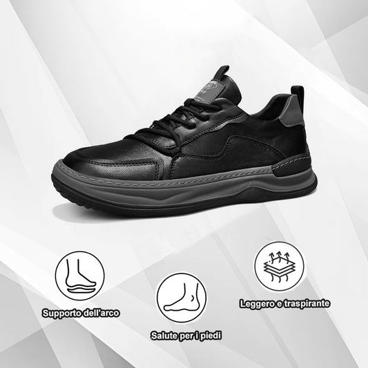 (🔥Sconto del 50% oggi - non lasciartelo sfuggire) - Scarpe selezionate in pelle di vitello a doppio strato - impermeabili e antiscivolo (funzionalità e estetica combinate)