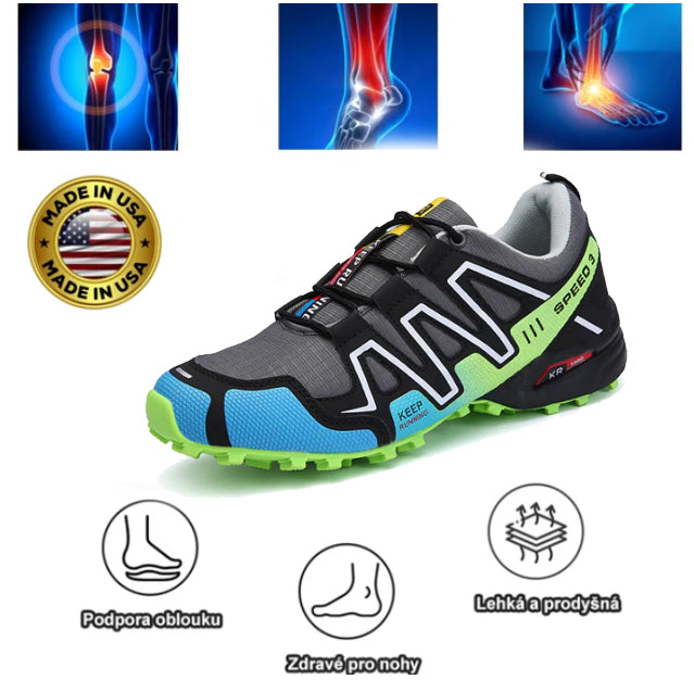 Ortopedická turistická obuv Deconr® | Ergonomicky navržená pro úlevu od bolesti zad, nohou a kloubů.