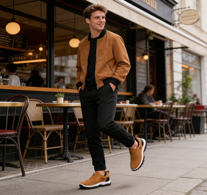 (🔥DNES SLEVA 50 % - NEPŘEHLÉDNĚTE) ⏰ - Měkké a pohodlné italské luxusní semišové ortopedické boty značky ( Zbavte se bolesti nohou)