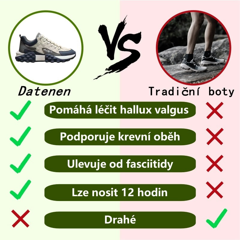 Ortopedická obuv deconr® | Ergonomicky tvarovaná, měkká a pohodlná, zmírňuje únavu nohou po dlouhém dni.