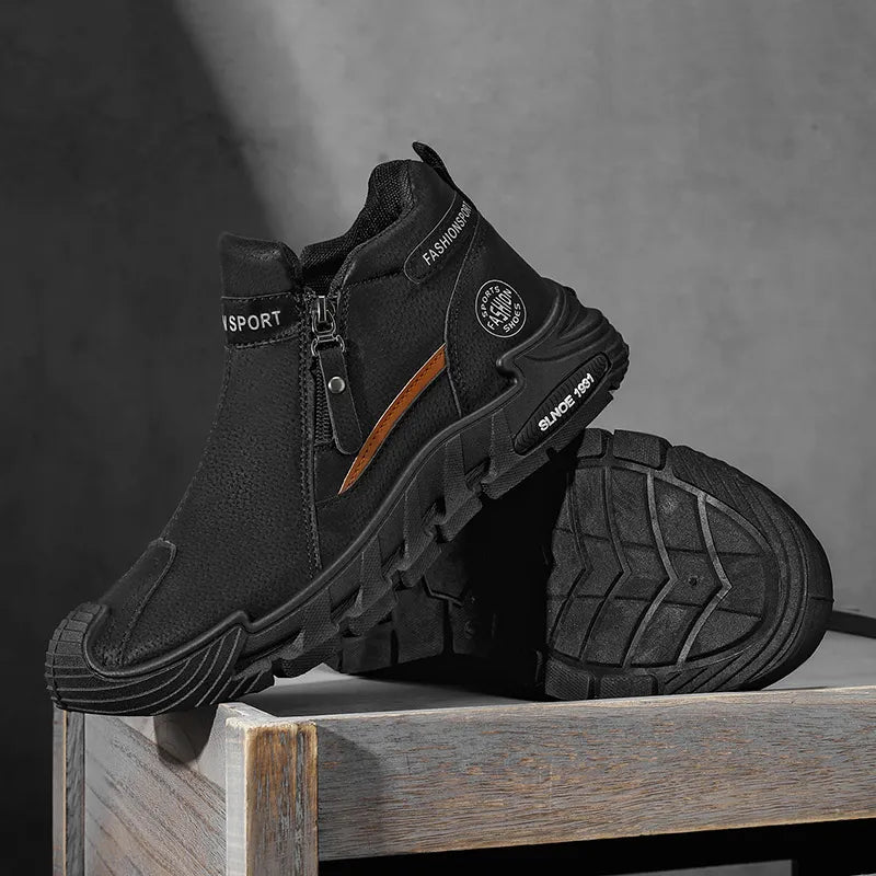 🐂 Pánské boty z telecí kůže, vyrobené v Austrálii 👞 Ručně šité, snadné nazouvání a zouvání ✅ Podpora klenby, voděodolné a protiskluzové: pro pohodlnou chůzi