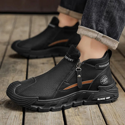 🐂 Pánské boty z telecí kůže, vyrobené v Austrálii 👞 Ručně šité, snadné nazouvání a zouvání ✅ Podpora klenby, voděodolné a protiskluzové: pro pohodlnou chůzi