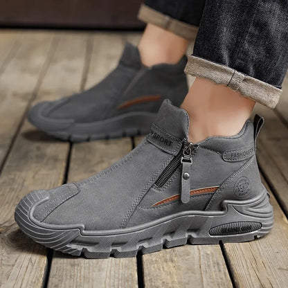 🐂 Pánské boty z telecí kůže, vyrobené v Austrálii 👞 Ručně šité, snadné nazouvání a zouvání ✅ Podpora klenby, voděodolné a protiskluzové: pro pohodlnou chůzi