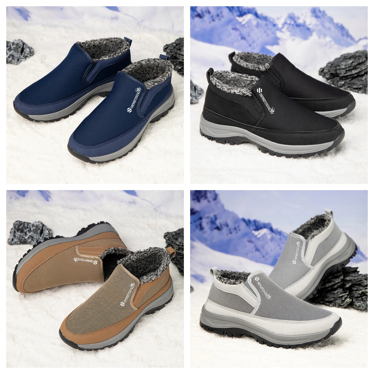 (⏰50% reducere pentru o perioadă limitată, doar astăzi🎁) ❄️Ghete de iarnă italiene confortabile pentru bărbați👞Călduță✅Ameliorează durerile de picioare