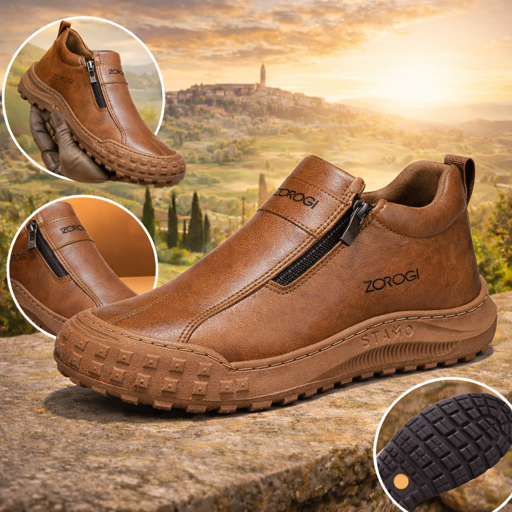 🐂【Inteligentní vložka do bot s umělou inteligencí】Vysoce kvalitní kůže + ručně šitá: nutnost pro muže🔴Přenosná podiatrická ortéza