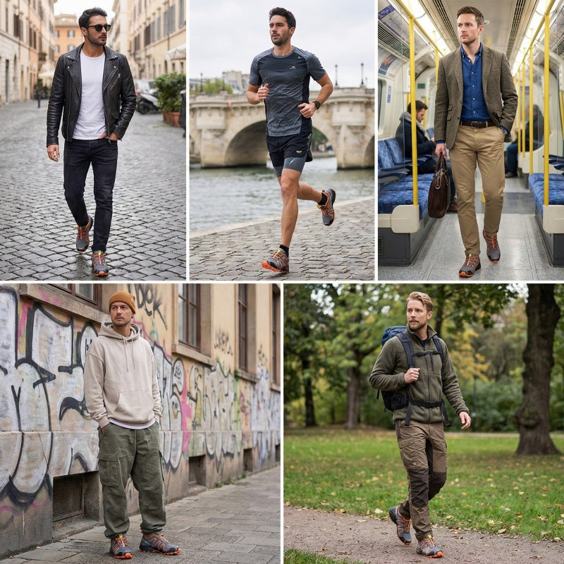 🐂【Vyrobeno v USA】【⏰Dnes sleva 50 % – Nenechte si to ujít!】✅Prémiová kůže + podpora klenby – podrážka tlumící nárazy🔴Řekněte sbohem bolesti nohou