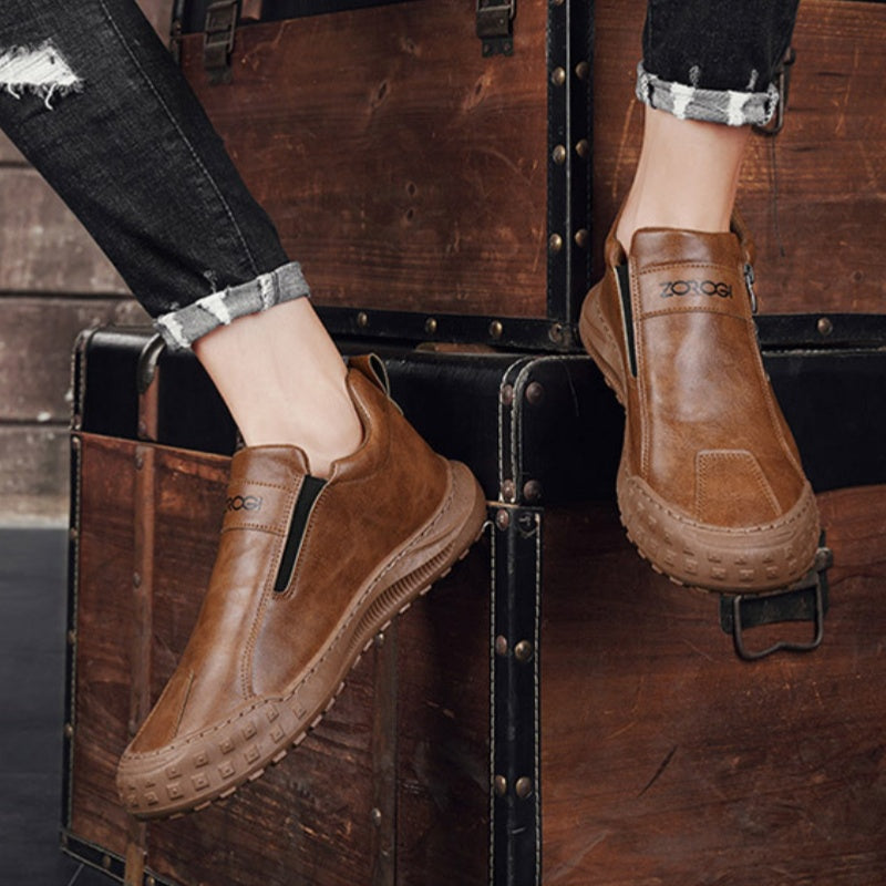 🐂【Inteligentní vložka do bot s umělou inteligencí】Vysoce kvalitní kůže + ručně šitá: nutnost pro muže🔴Přenosná podiatrická ortéza