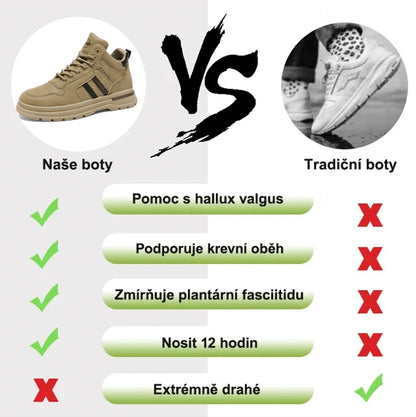 (🎉 Dnes sleva 50 % - časově omezená nabídka) Ergonomická ortopedická obuv pro muže, ručně šitá ✅ Pohodlná chůze, úleva od bolesti 👞