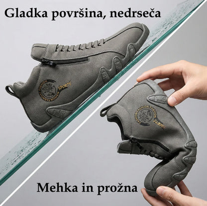 deconr® | Vysoké kozačky z pravé kůže, unisex! Tyto ortopedické boty mají ergonomickou oporu klenby a protiskluzovou podrážku.